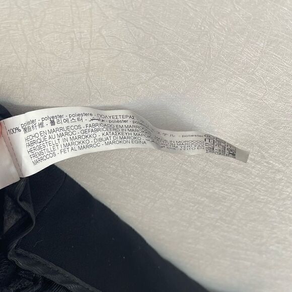 ZARA Flowy High Waisted Dress Pants Black L - Picture 5 of 5